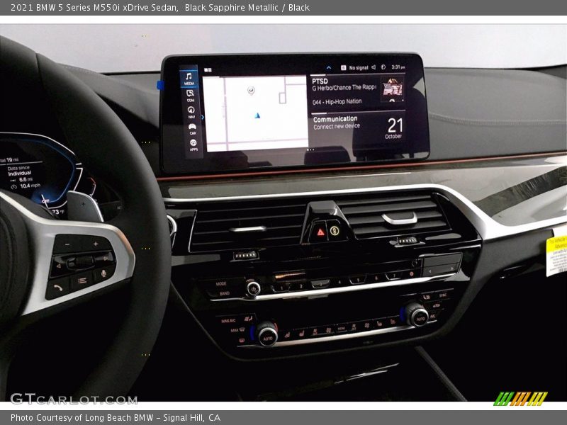 Controls of 2021 5 Series M550i xDrive Sedan