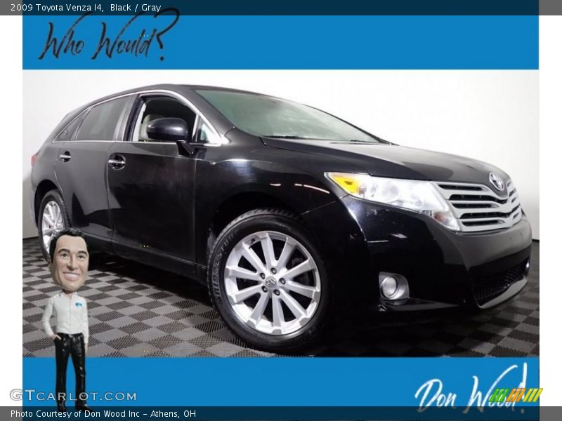 Black / Gray 2009 Toyota Venza I4