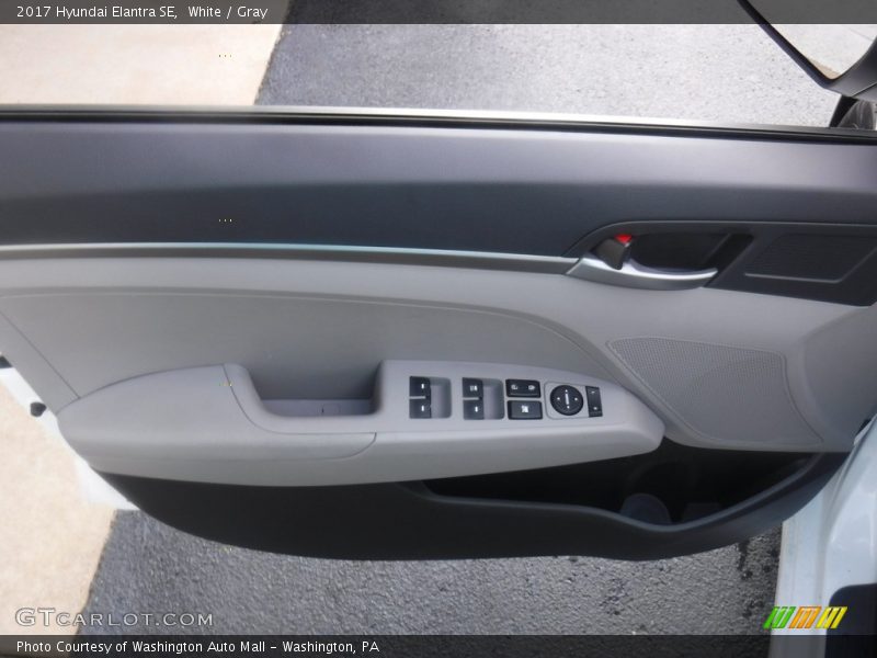White / Gray 2017 Hyundai Elantra SE