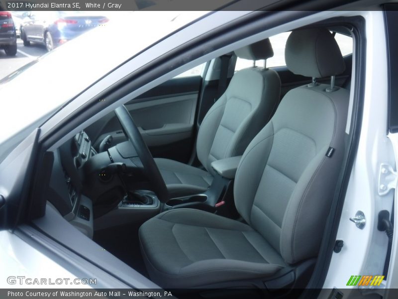 White / Gray 2017 Hyundai Elantra SE