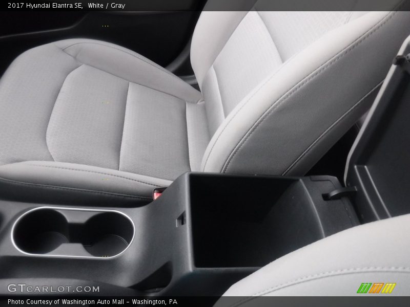 White / Gray 2017 Hyundai Elantra SE