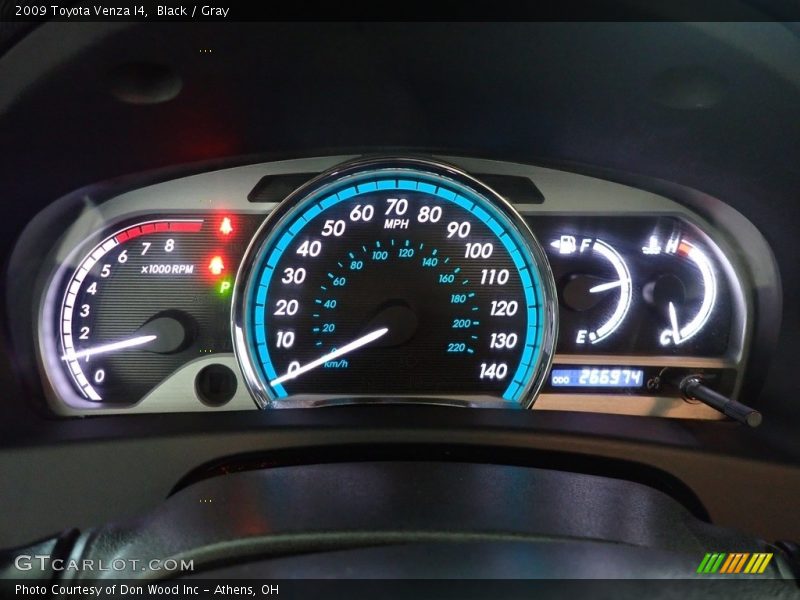 Black / Gray 2009 Toyota Venza I4