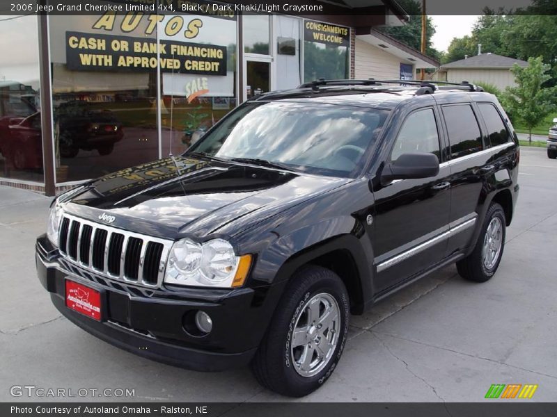 Black / Dark Khaki/Light Graystone 2006 Jeep Grand Cherokee Limited 4x4