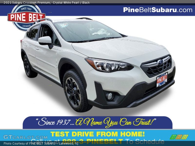 Crystal White Pearl / Black 2021 Subaru Crosstrek Premium