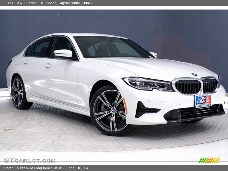 Alpine White / Black 2021 BMW 3 Series 330i Sedan