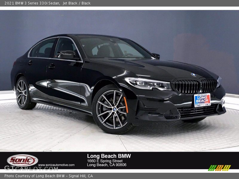 Jet Black / Black 2021 BMW 3 Series 330i Sedan
