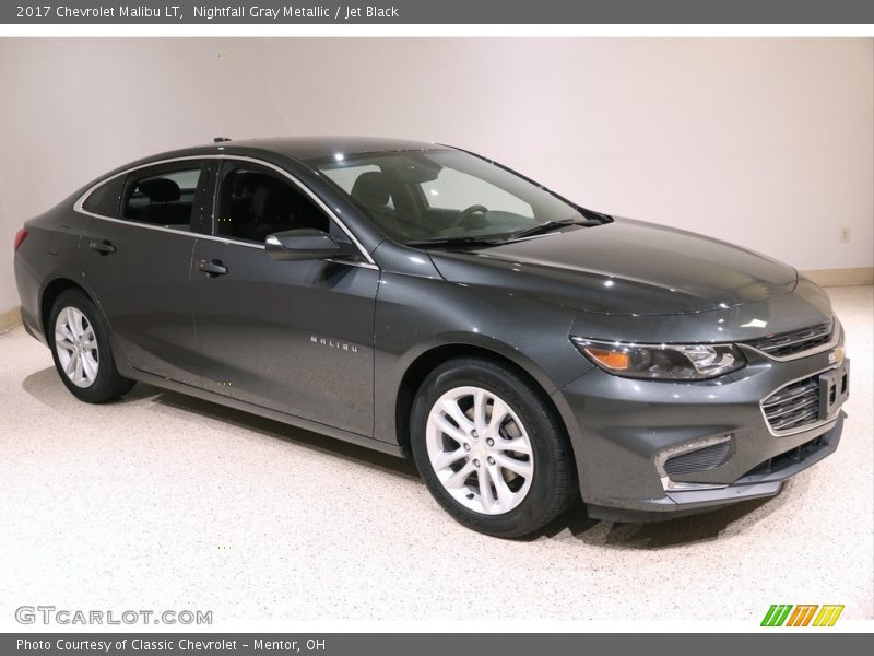 Nightfall Gray Metallic / Jet Black 2017 Chevrolet Malibu LT
