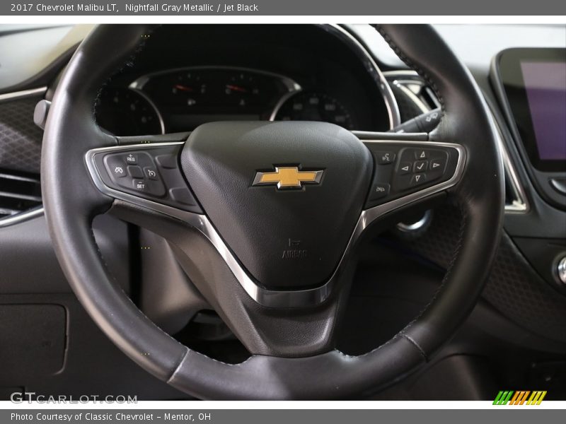 Nightfall Gray Metallic / Jet Black 2017 Chevrolet Malibu LT