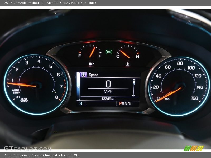 Nightfall Gray Metallic / Jet Black 2017 Chevrolet Malibu LT