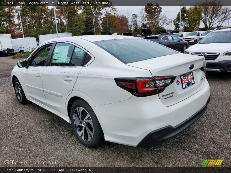 Crystal White Pearl / Slate Black 2021 Subaru Legacy Premium