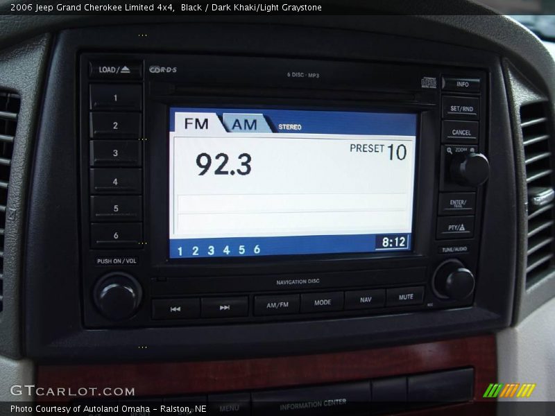 Black / Dark Khaki/Light Graystone 2006 Jeep Grand Cherokee Limited 4x4