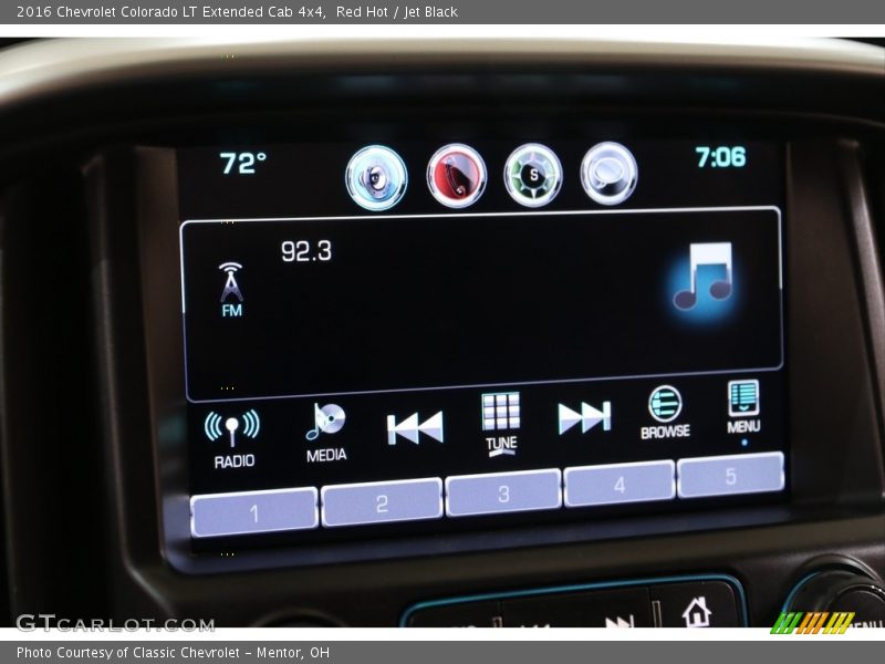 Controls of 2016 Colorado LT Extended Cab 4x4