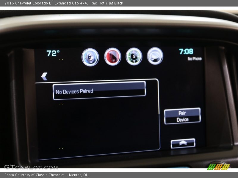 Red Hot / Jet Black 2016 Chevrolet Colorado LT Extended Cab 4x4
