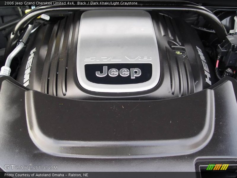 Black / Dark Khaki/Light Graystone 2006 Jeep Grand Cherokee Limited 4x4