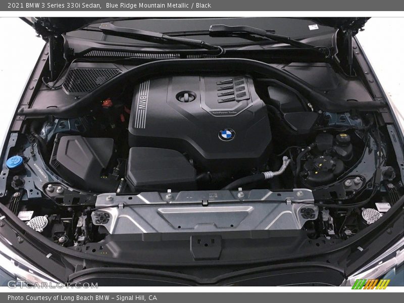 Blue Ridge Mountain Metallic / Black 2021 BMW 3 Series 330i Sedan