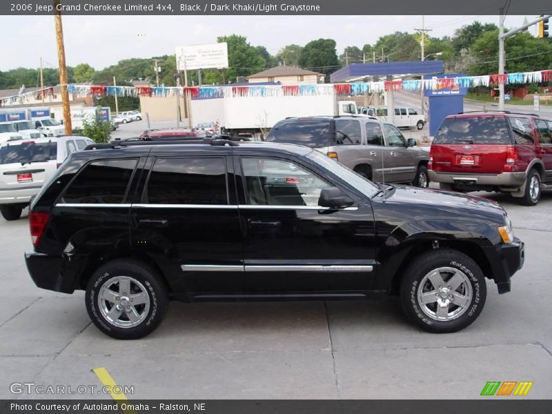Black / Dark Khaki/Light Graystone 2006 Jeep Grand Cherokee Limited 4x4