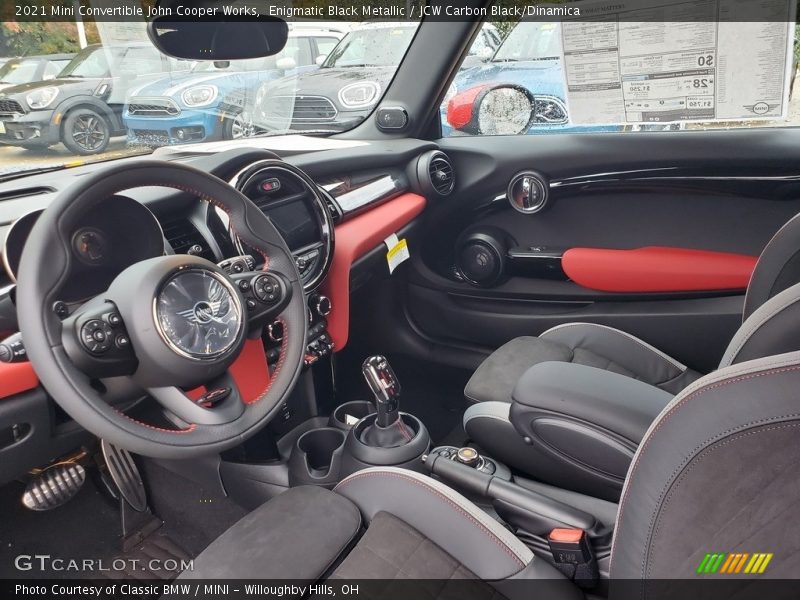  2021 Convertible John Cooper Works JCW Carbon Black/Dinamica Interior