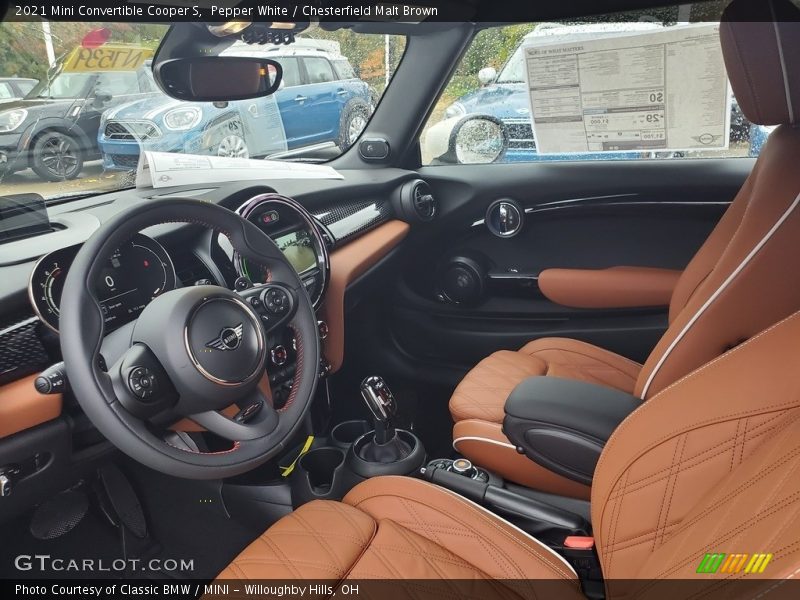  2021 Convertible Cooper S Chesterfield Malt Brown Interior