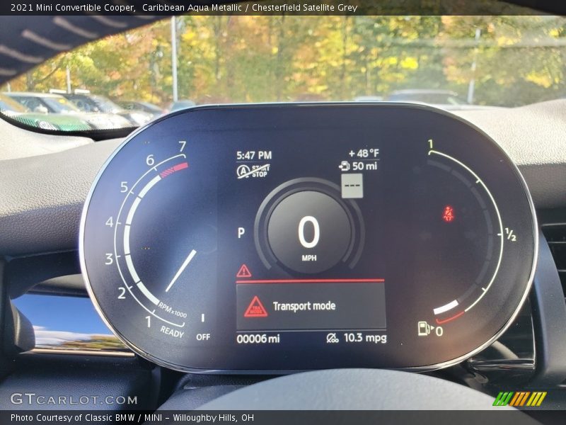  2021 Convertible Cooper Cooper Gauges