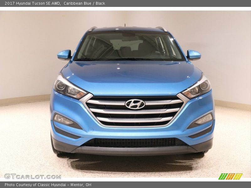 Caribbean Blue / Black 2017 Hyundai Tucson SE AWD