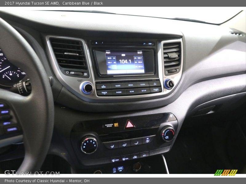 Caribbean Blue / Black 2017 Hyundai Tucson SE AWD