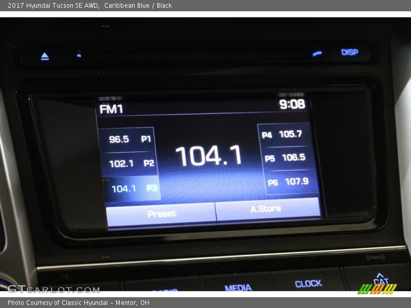 Caribbean Blue / Black 2017 Hyundai Tucson SE AWD