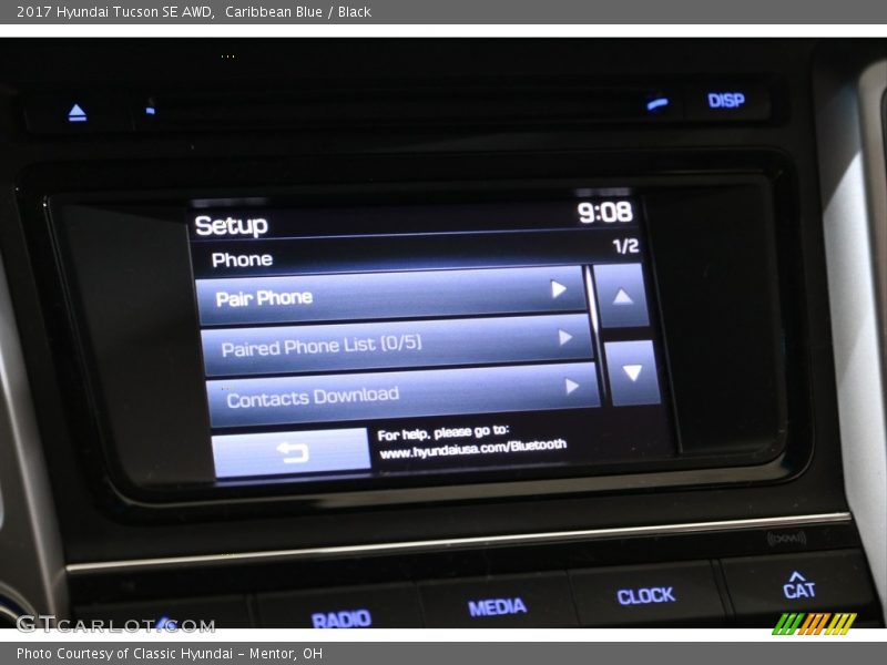 Caribbean Blue / Black 2017 Hyundai Tucson SE AWD