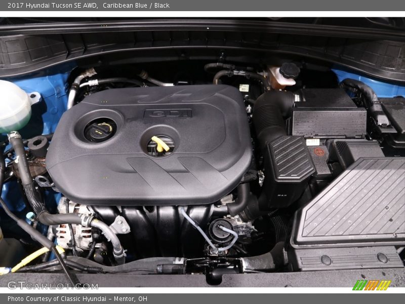 Caribbean Blue / Black 2017 Hyundai Tucson SE AWD