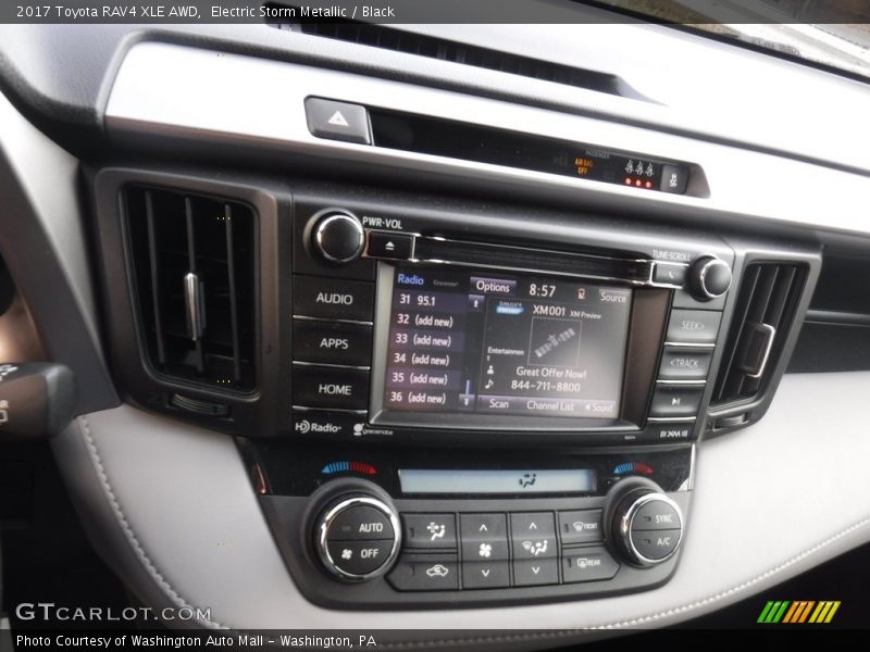 Electric Storm Metallic / Black 2017 Toyota RAV4 XLE AWD
