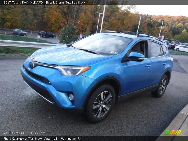 Electric Storm Metallic / Black 2017 Toyota RAV4 XLE AWD
