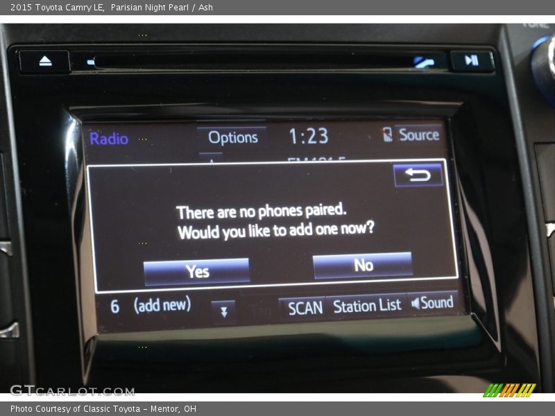 Parisian Night Pearl / Ash 2015 Toyota Camry LE