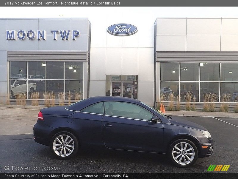 Night Blue Metallic / Cornsilk Beige 2012 Volkswagen Eos Komfort