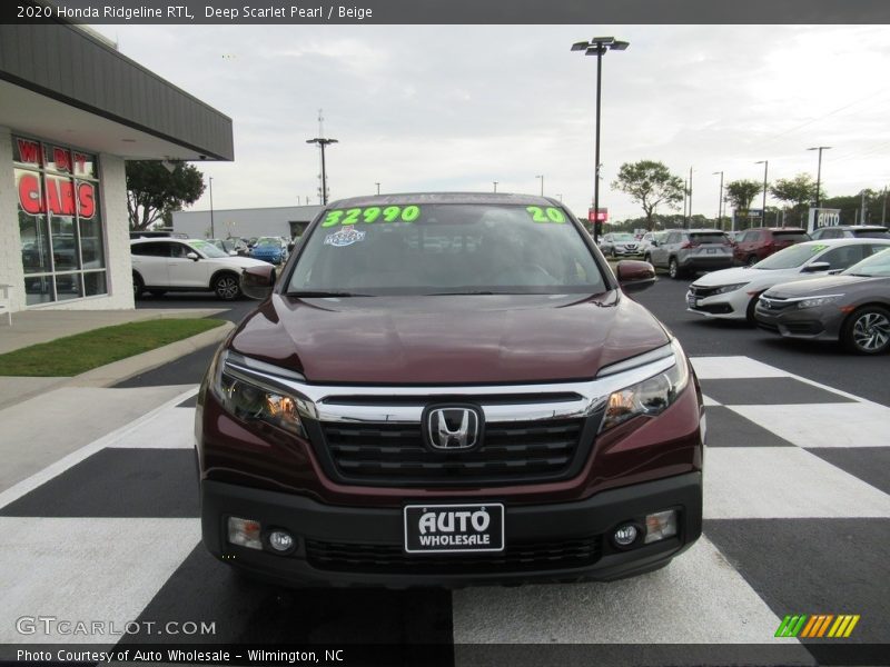 Deep Scarlet Pearl / Beige 2020 Honda Ridgeline RTL
