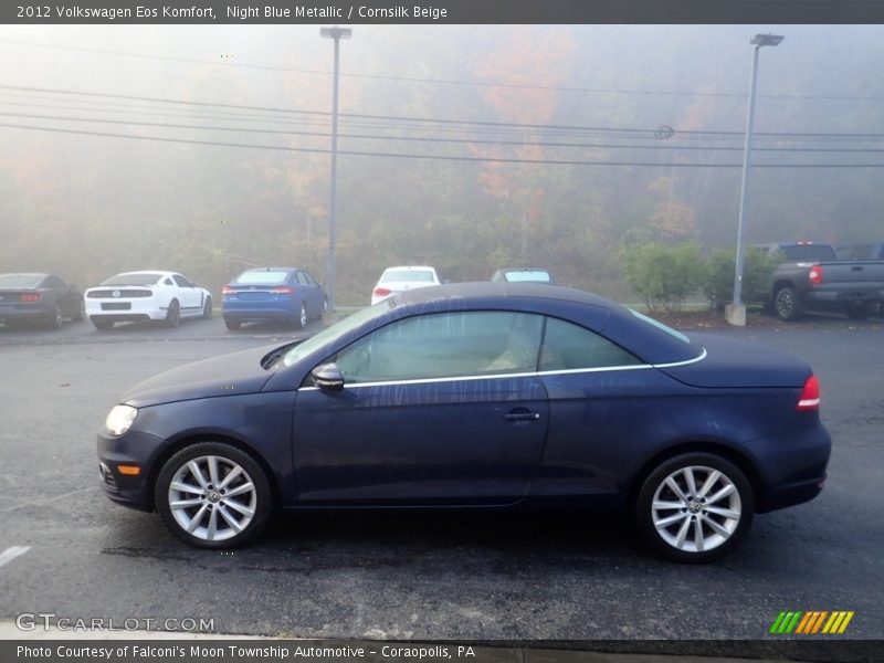 Night Blue Metallic / Cornsilk Beige 2012 Volkswagen Eos Komfort