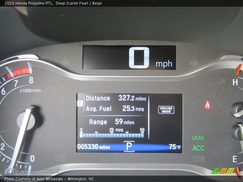  2020 Ridgeline RTL RTL Gauges