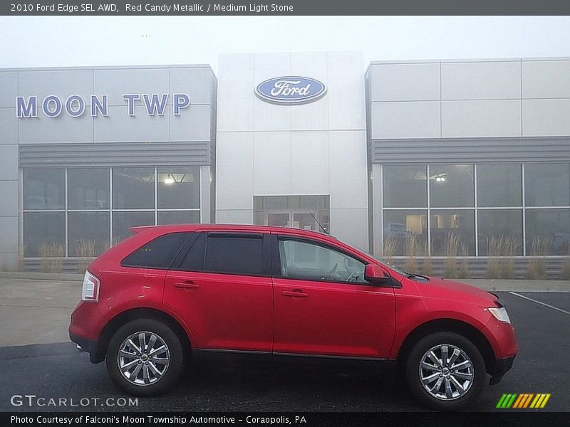 Red Candy Metallic / Medium Light Stone 2010 Ford Edge SEL AWD