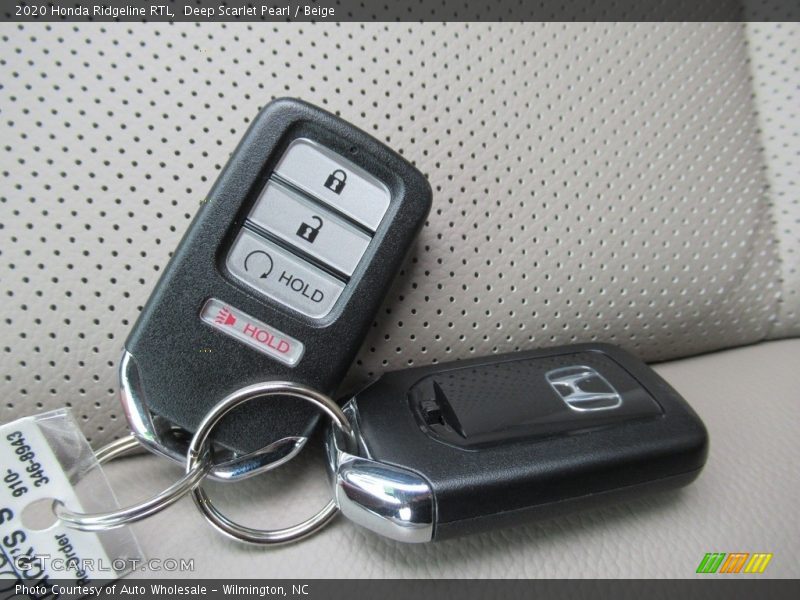 Keys of 2020 Ridgeline RTL