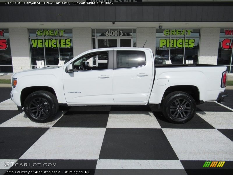 Summit White / Jet Black 2020 GMC Canyon SLE Crew Cab 4WD