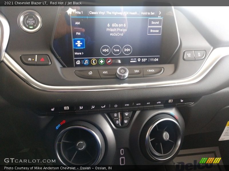 Controls of 2021 Blazer LT