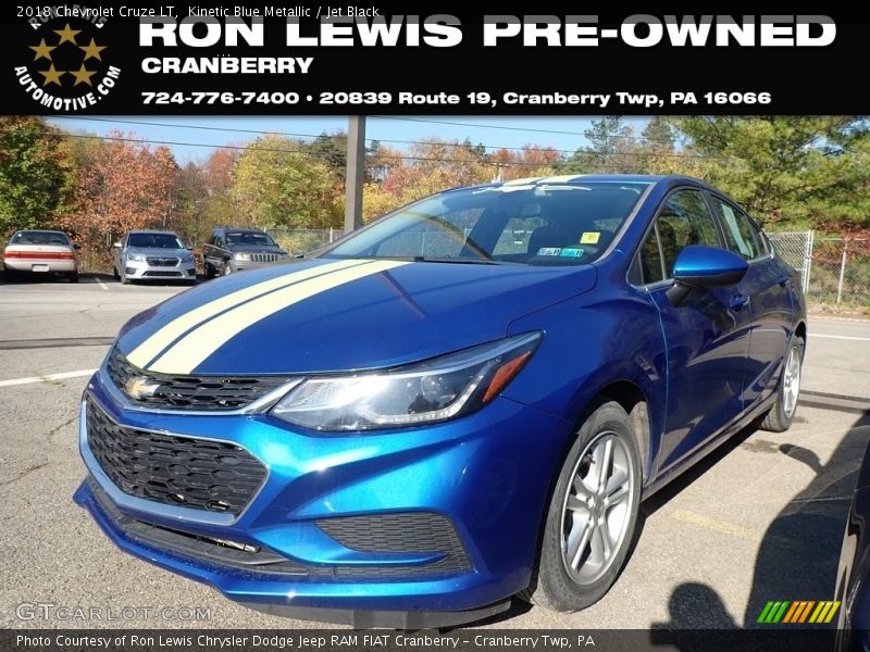 Kinetic Blue Metallic / Jet Black 2018 Chevrolet Cruze LT