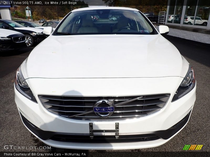 Ice White / Soft Beige 2017 Volvo S60 T5 AWD