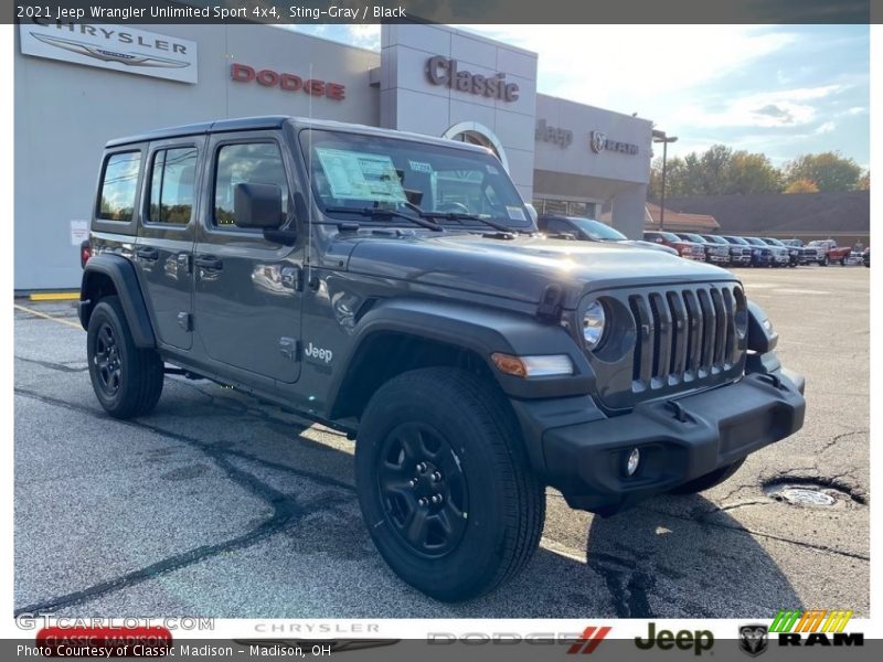 Sting-Gray / Black 2021 Jeep Wrangler Unlimited Sport 4x4