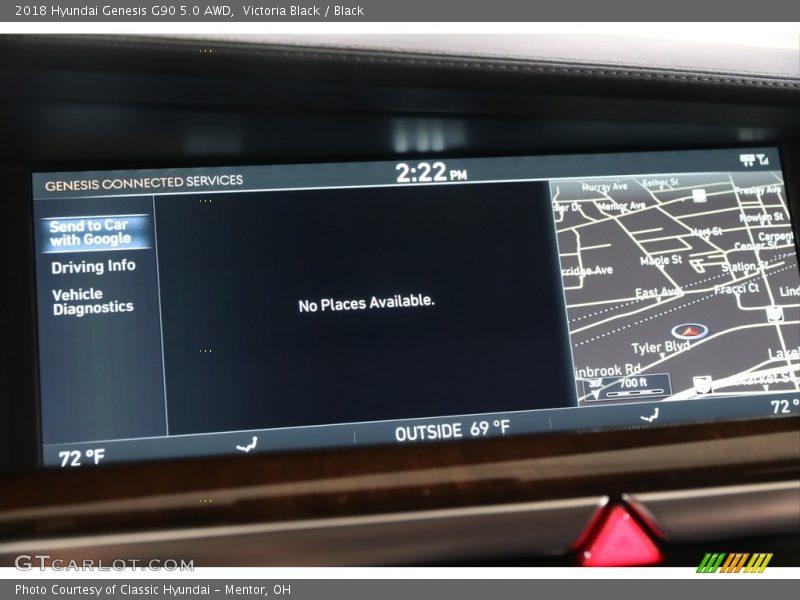 Victoria Black / Black 2018 Hyundai Genesis G90 5.0 AWD