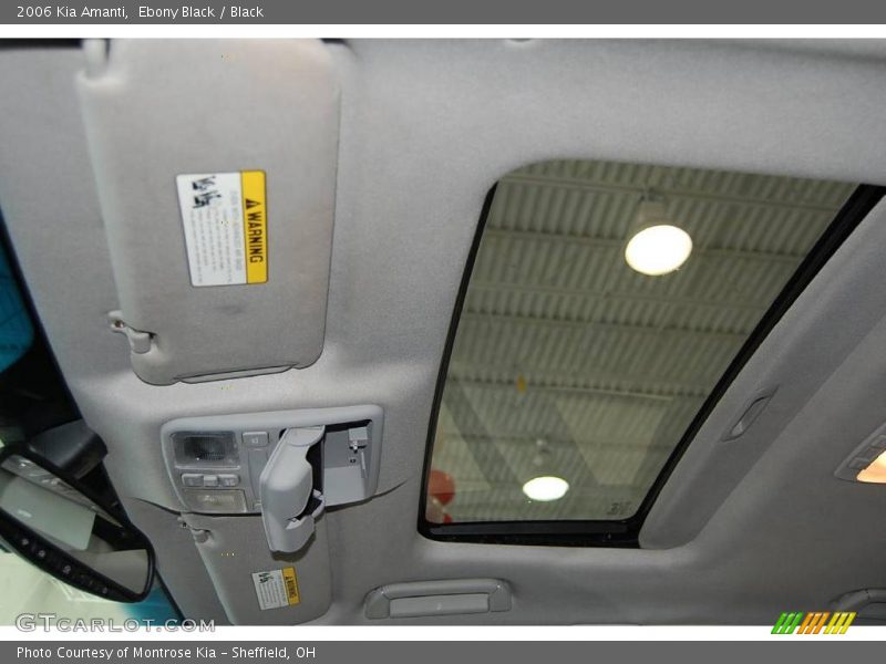 Ebony Black / Black 2006 Kia Amanti