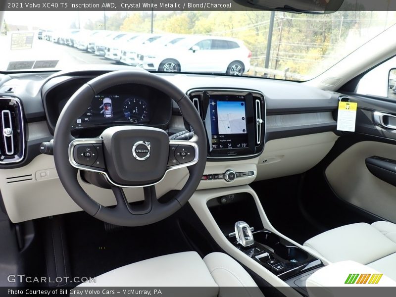 2021 XC40 T5 Inscription AWD Blond/Charcoal Interior