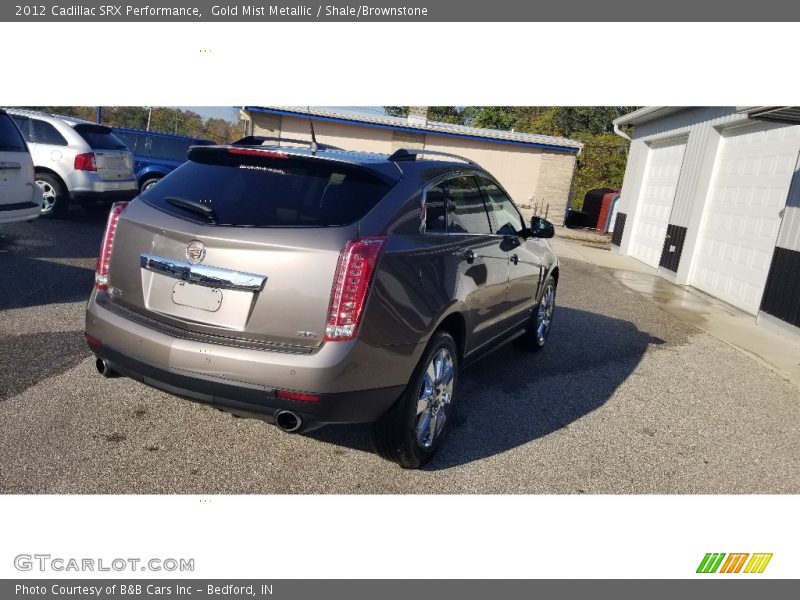 Gold Mist Metallic / Shale/Brownstone 2012 Cadillac SRX Performance