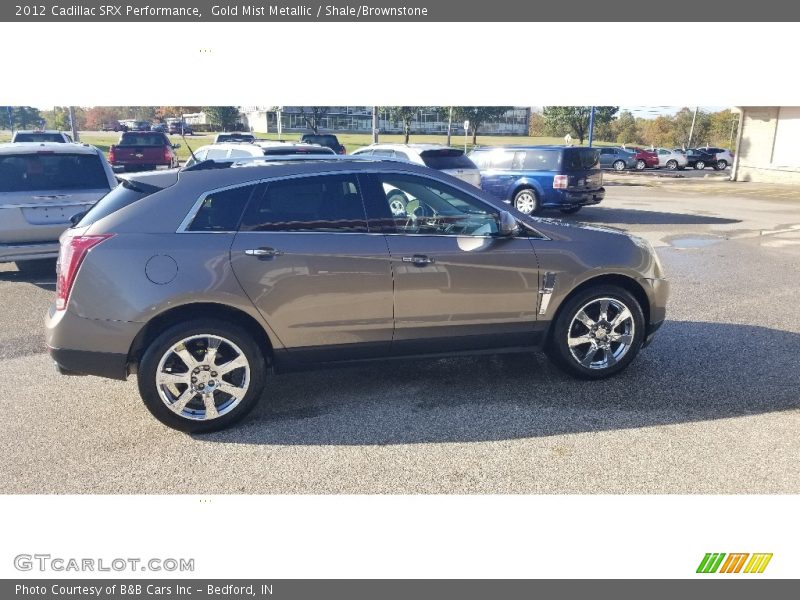 Gold Mist Metallic / Shale/Brownstone 2012 Cadillac SRX Performance