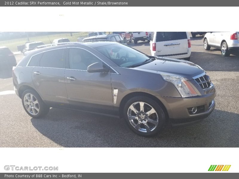 Gold Mist Metallic / Shale/Brownstone 2012 Cadillac SRX Performance