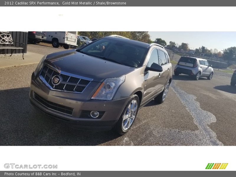 Gold Mist Metallic / Shale/Brownstone 2012 Cadillac SRX Performance