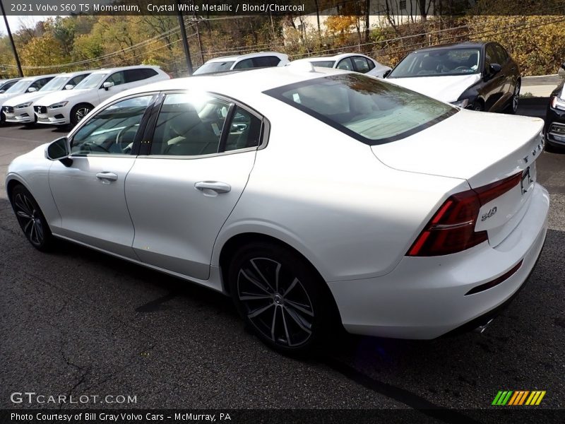 Crystal White Metallic / Blond/Charcoal 2021 Volvo S60 T5 Momentum